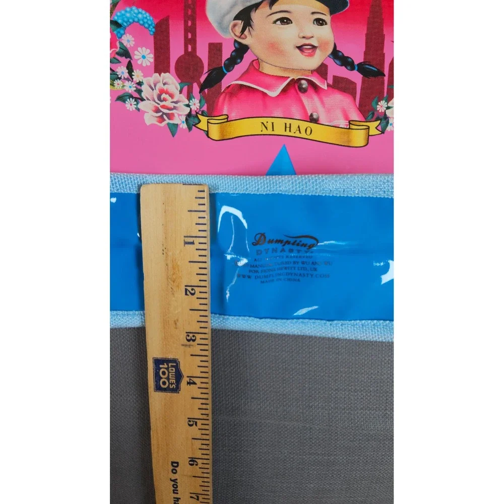 Dumpling Dynasty Fiona Hewitt Pink Vinyl Tote Bag Retro Chinese Graphic Kitsch